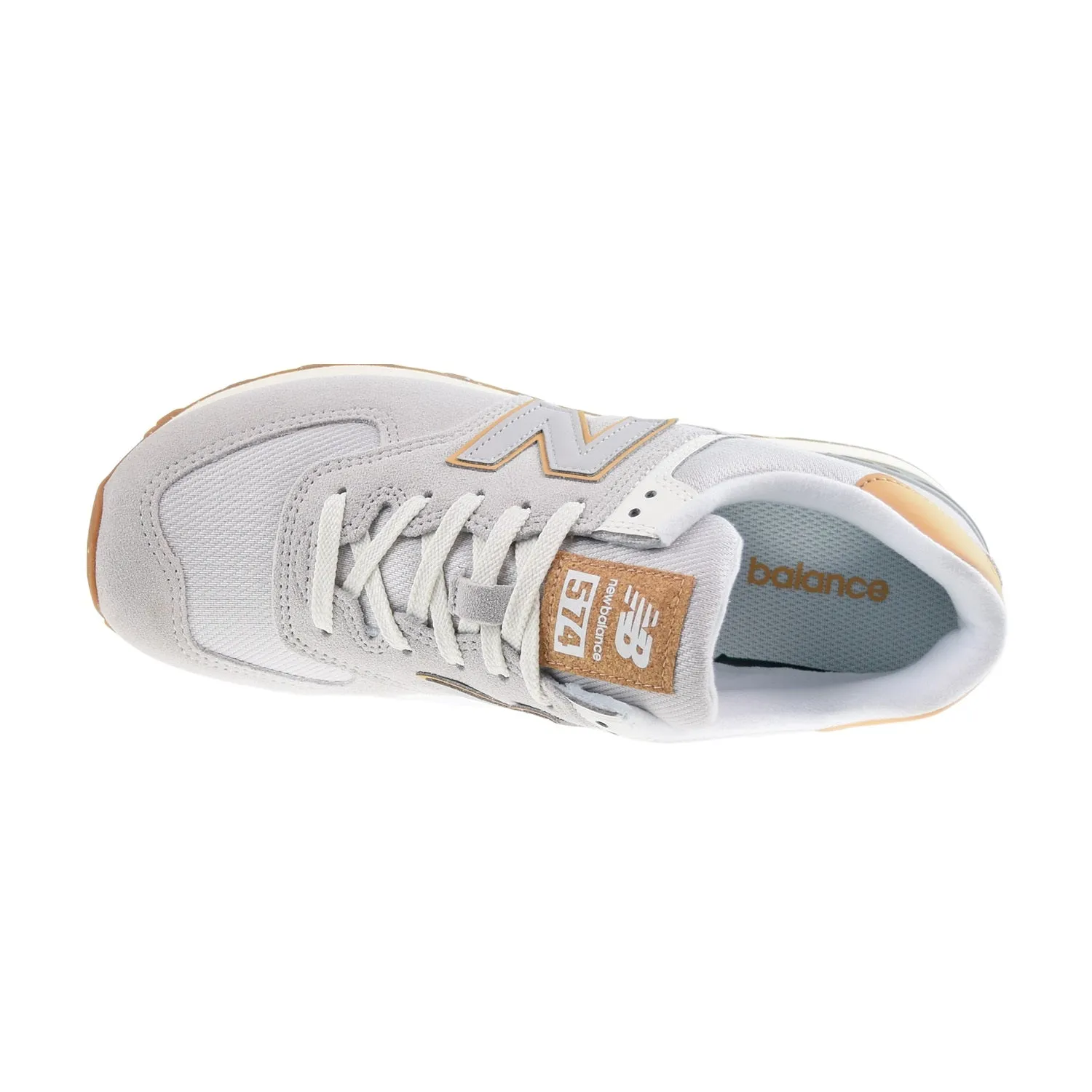 New Balance 574 Men's Shoes Rain Cloud-Maple