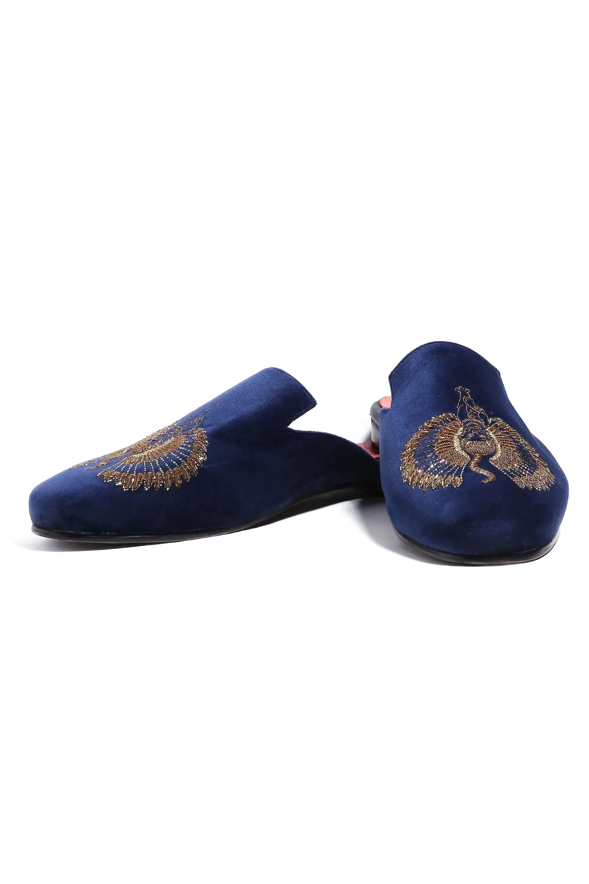 Pharaoh's Gaze Royal Blue Mules
