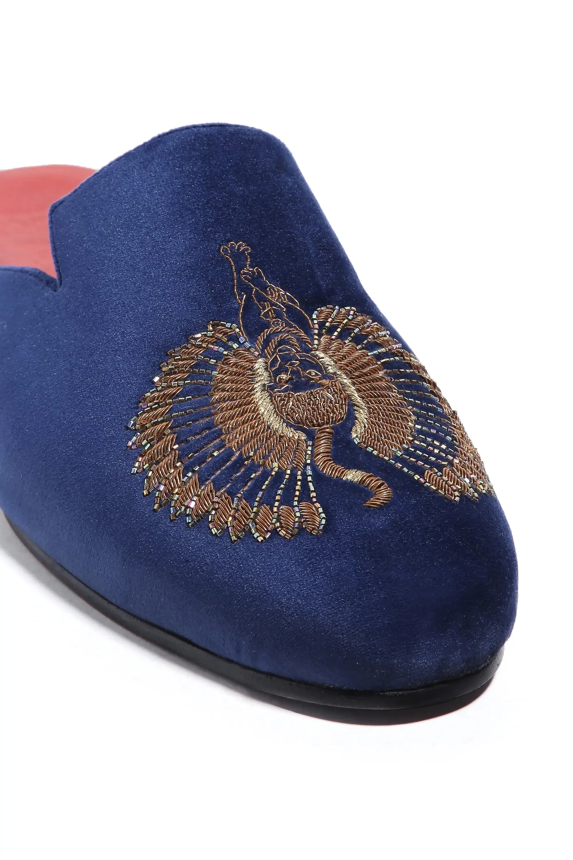 Pharaoh's Gaze Royal Blue Mules