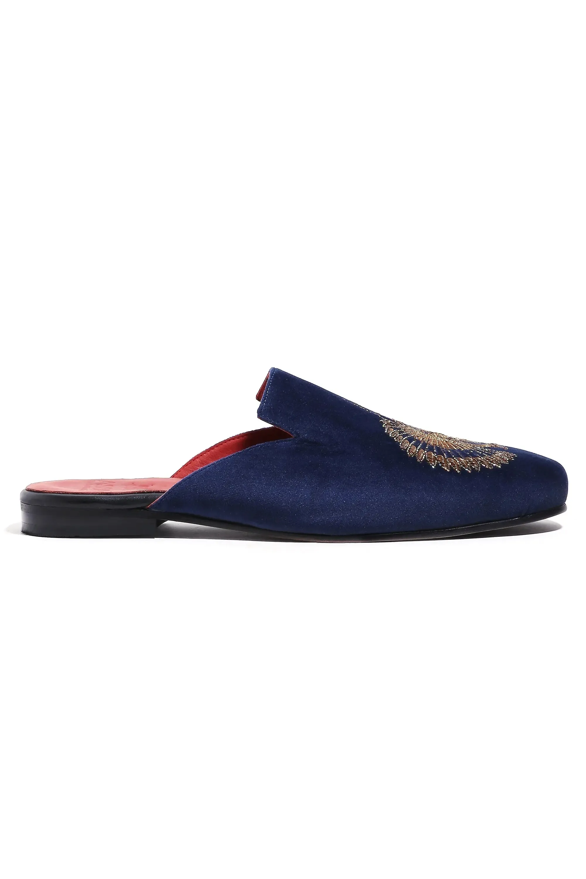 Pharaoh's Gaze Royal Blue Mules