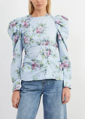 Printed Cotton Poplin Blouse