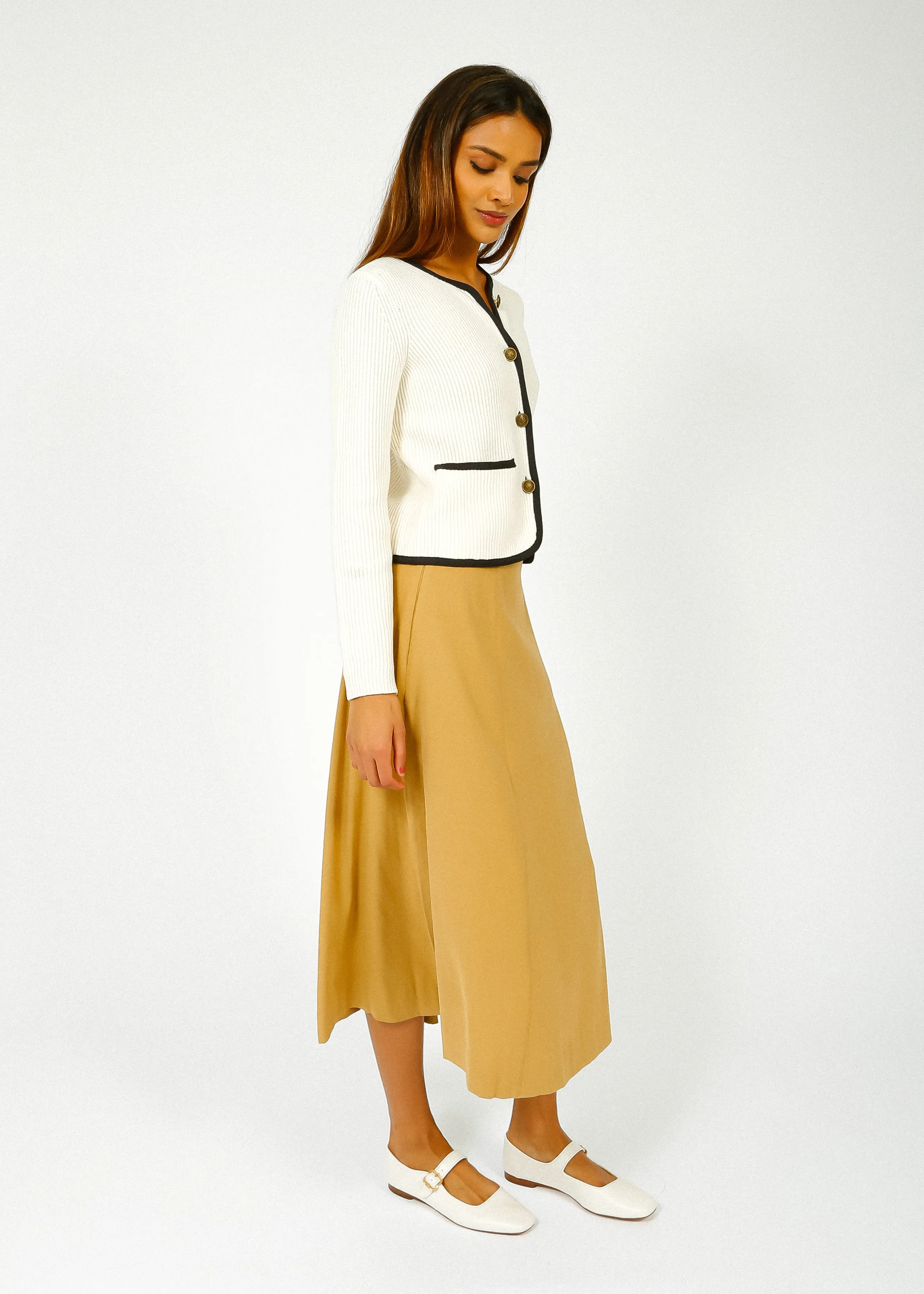 R&B Nancy Cardigan in Ivory