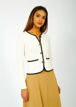 R&B Nancy Cardigan in Ivory