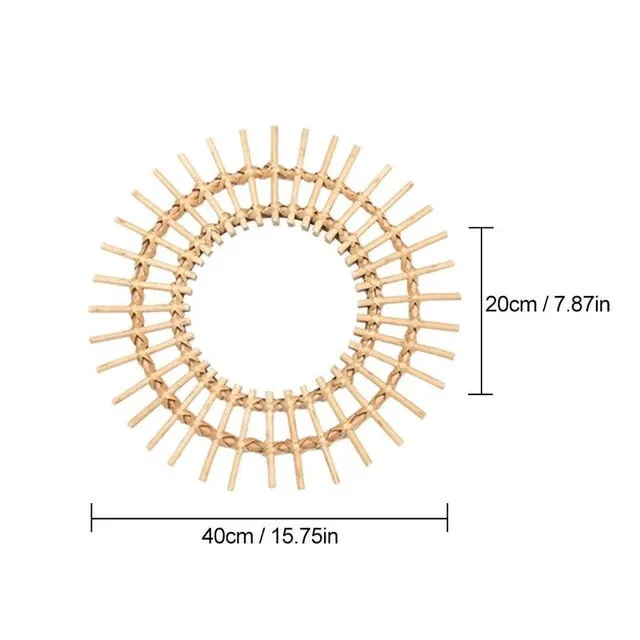 Rattan Mirror