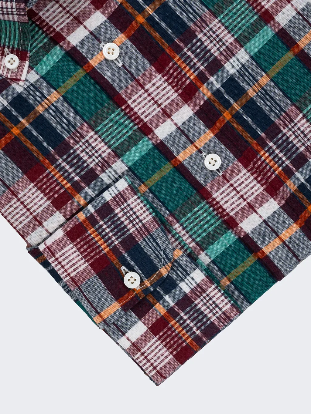 Red & Green Madras Check
