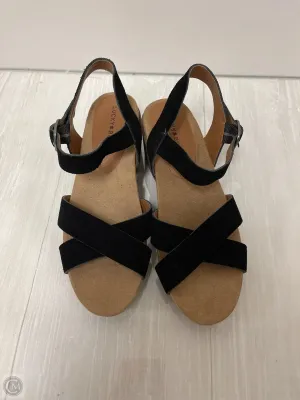 Sandals Heels Block By Lucky Brand In Black, Size: 6