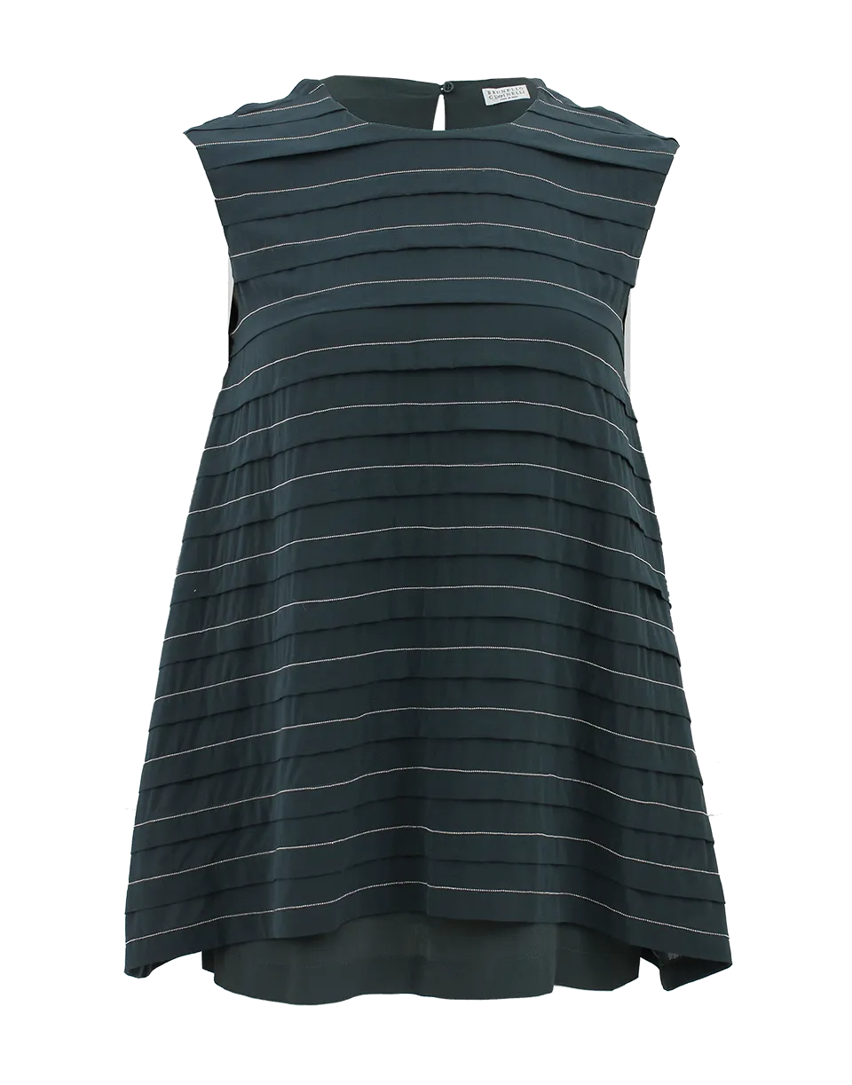 Sleeveless Monili Stripe Top