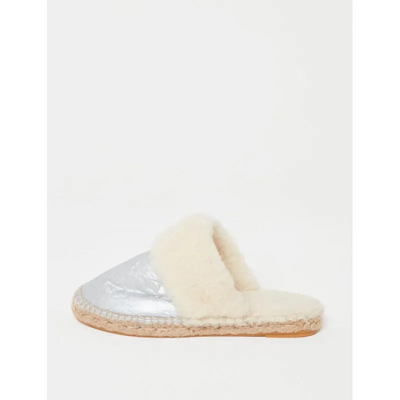 Slippers/mules- Silver