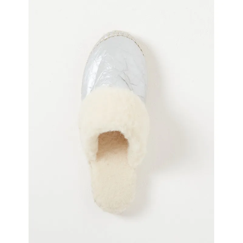 Slippers/mules- Silver