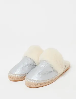 Slippers/mules- Silver