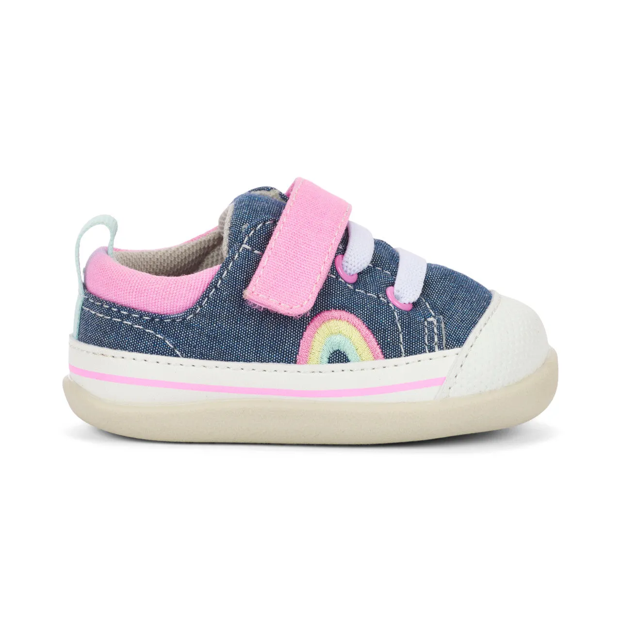 Stevie II First Walker - Chambray/Pink
