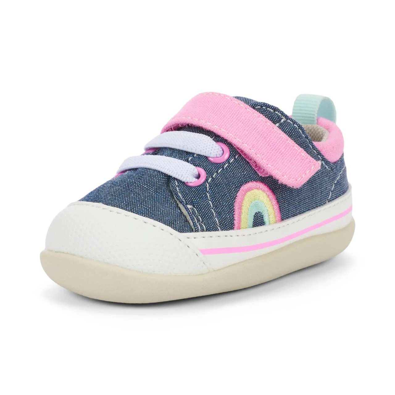 Stevie II First Walker - Chambray/Pink
