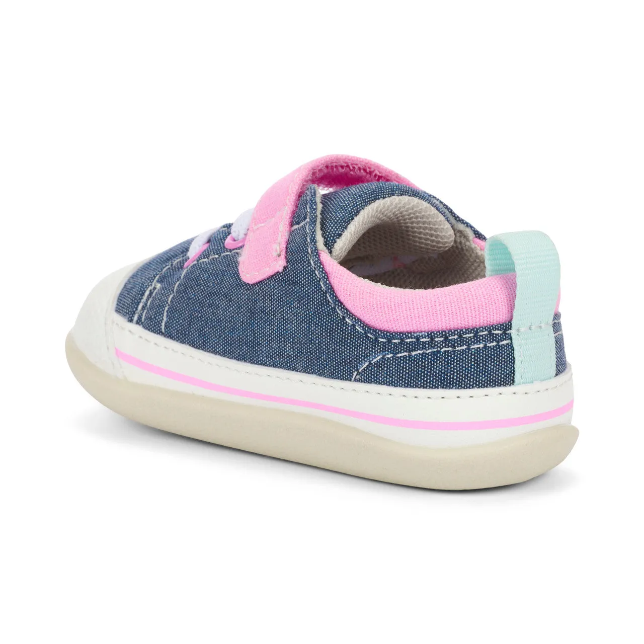 Stevie II First Walker - Chambray/Pink
