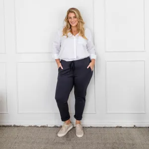Suzie ponte jogger pant - French navy