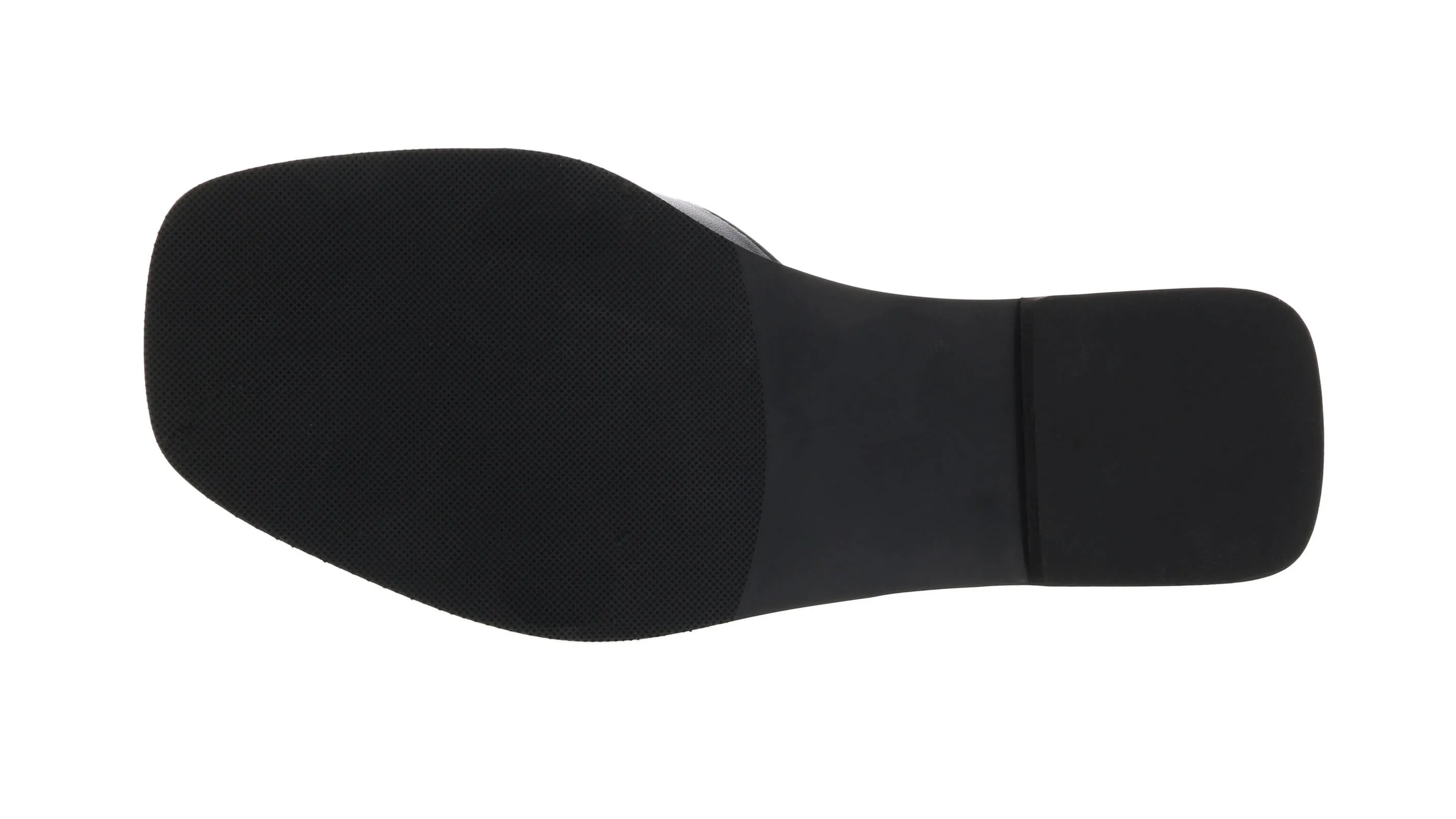 Ventutto Black Crystal Embellished Bow Flat Leather Slide-