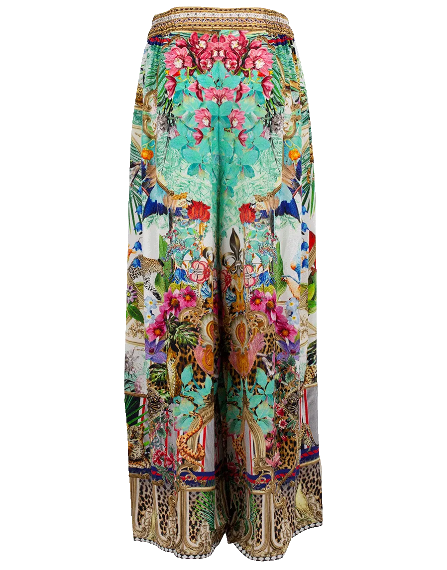 Wide Leg Gathered Pocket Pant