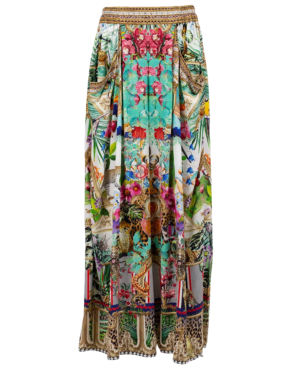 Wide Leg Gathered Pocket Pant