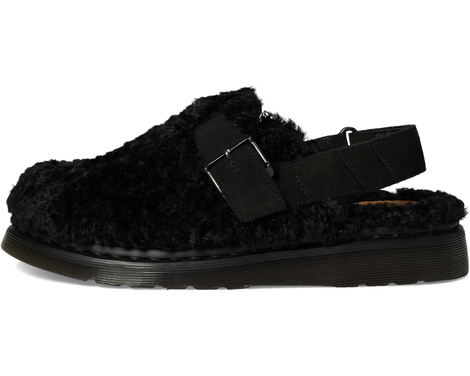 Women's Unisex Dr. Martens Jorge II Faux Fur Lined Deluxe Borg Slingback Mules